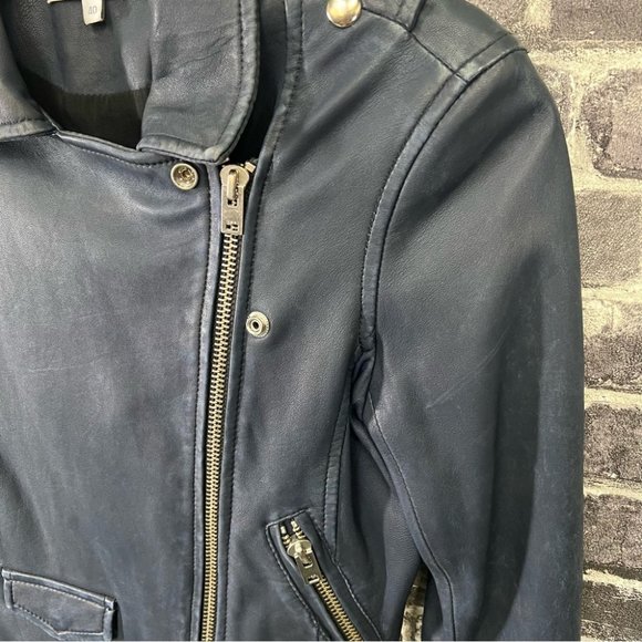 IRO ASHVILLE cropped biker leather jacket - Picture 10 of 14